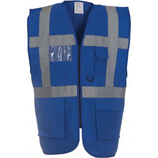 Gilet multifonction haute visibilité HVW801 - Royal Blue