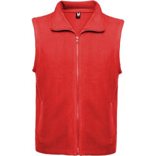 Veste polaire avec col montant et zip BELLAGIO rouge