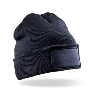 Bonnet imprimable double Tricot THINSULATE™ RC034X - Blue