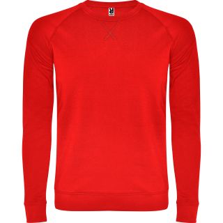 Sweat-shirt homme manches longues raglan ANNAPURNA rouge