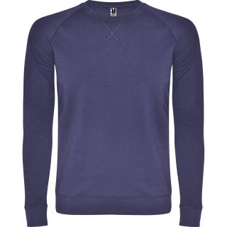 Sweat-shirt homme manches longues raglan ANNAPURNA bleu denim