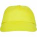 Casquette 5 panneaux BASICA jaune