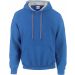 Sweat-shirt homme à capuche zippé 185C00 - Royal Blue / Sport grey
