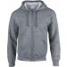 Sweat-shirt Heavy Blend™ Full Zip Hooded 18600 - Graphite Heather