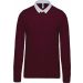 Polo rugby K213 - Wine / White