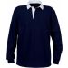 Polo homme rugby uni col blanc K217 - Navy