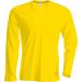 T-shirt homme manches longues col rond K359 - Yellow