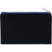 Pochette en coton canvas personnalisable KI0720 - Black / Royal Blue