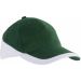Casquette 6 panneaux Racing KP045 - Forest Green / White