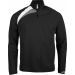 Sweat-shirt d'entraînement 1/4 zip unisexe PA328 - Black / White / Storm Grey