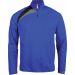 Sweat-shirt d'entraînement 1/4 zip unisexe PA328 - Sporty Royal Blue / Black / Storm Grey
