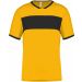 Maillot adulte polyester manches courtes PA4000 - Sporty Yellow / Black