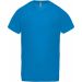 T-shirt homme polyester col V manches courtes PA476 - Aqua Blue