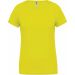 T-shirt femme polyester col V manches courtes PA477 - Fluorescent Yellow