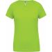 T-shirt femme polyester col V manches courtes PA477 - Lime