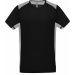 T-shirt sport bicolore PA478 - Black / Fine Grey