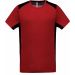 T-shirt sport bicolore PA478 - Red / Black