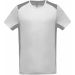 T-shirt sport bicolore PA478 - White / Fine Grey