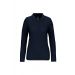 Polo manches longues femme Navy - 3XL