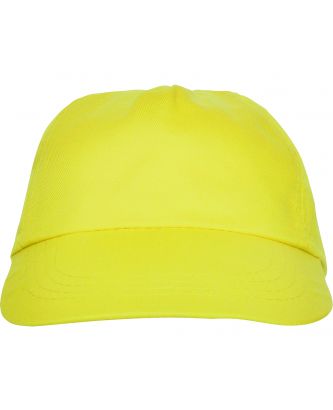Casquette 5 panneaux BASICA jaune