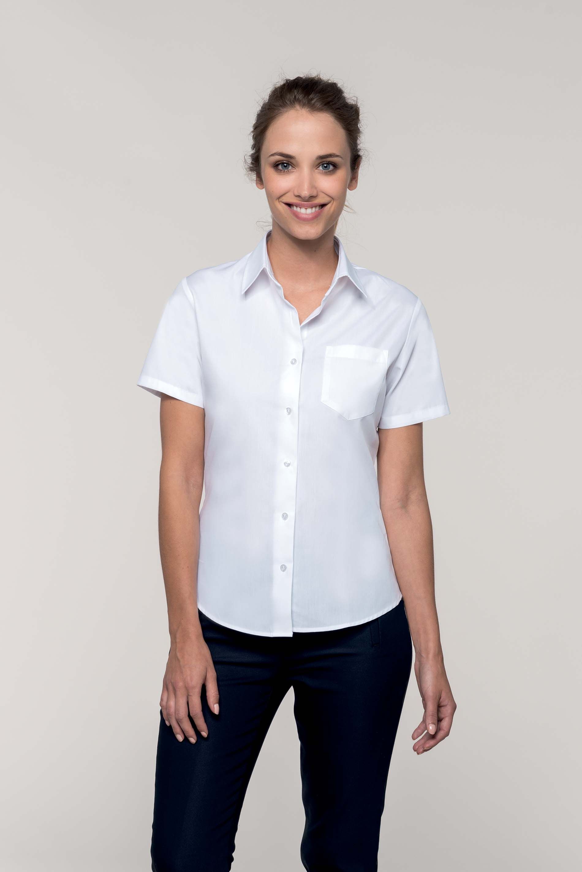 Chemise manches courtes femme à commander et personnaliser en ligne chez Textile Direct