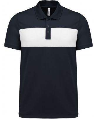 Polo manches courtes adulte PA493 - Sporty Navy / White 