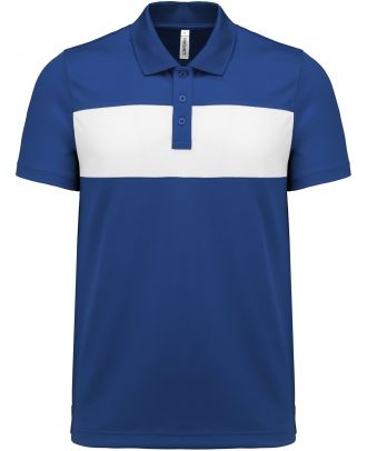 Polo manches courtes adulte PA493 - Sporty Royal Blue / White