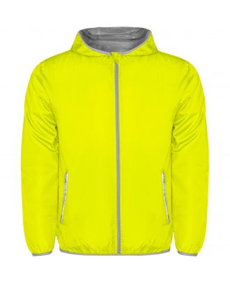 Coupe-vent avec capuche ANGELO jaune fluo