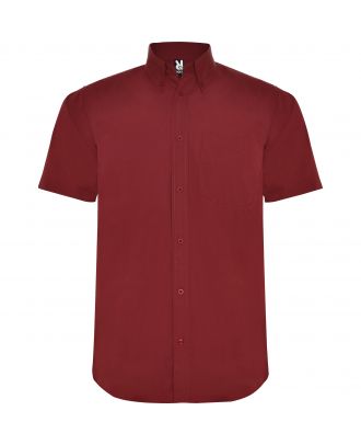 Chemise manches courtes AIFOS grenat