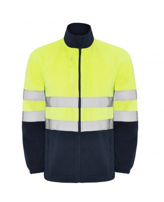 Veste polaire haute visibilité ALTAIR marine / jaune fluo