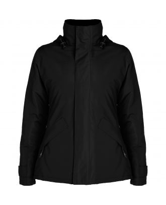 Parka femme col haut EUROPA WOMAN noir Recto