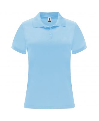 Polo manches courtes MONZHA WOMAN bleu ciel