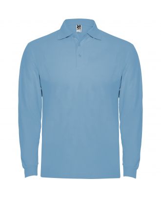 Polo manches longues ESTRELLA L/S bleu ciel