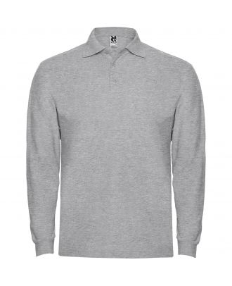 Polo manches longues ESTRELLA L/S gris chiné