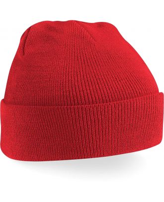 Bonnet original à revers B45 - Bright Red-One Size