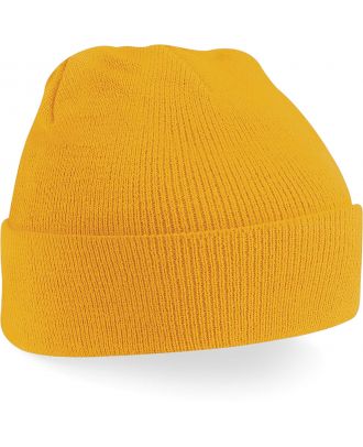 Bonnet original à revers B45 - Mustard-One Size