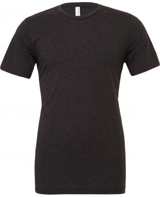 T-shirt homme triblend col rond BE3413 - Charcoal - Black Triblend