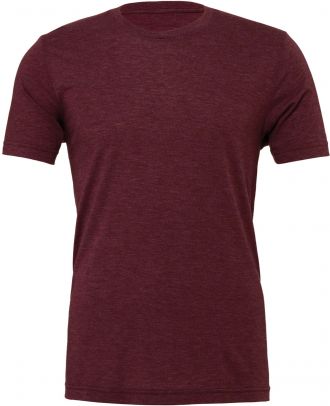 T-shirt homme triblend col rond BE3413 - Maroon Triblend