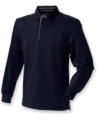 Polo rugby manches longues FR43 - Black