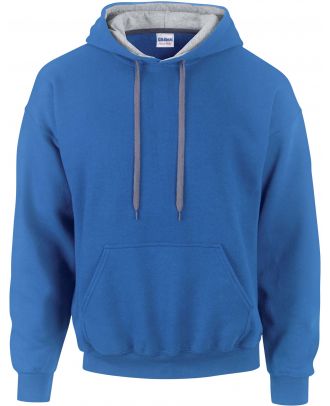 Sweat-shirt homme à capuche zippé 185C00 - Royal Blue / Sport grey