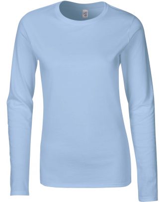 T-shirt femme manches longues Softstyle GI64400L - Light Blue