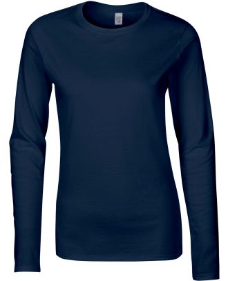 T-shirt femme manches longues Softstyle GI64400L - Navy