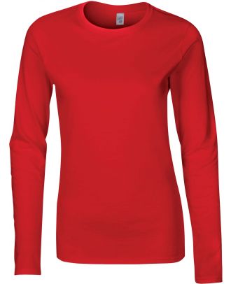 T-shirt femme manches longues Softstyle GI64400L - Red