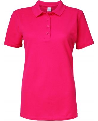 Polo femme Softstyle double piqué GI64800L - Heliconia