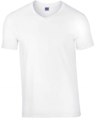 T-shirt homme col V Softstyle GI64V00 - White