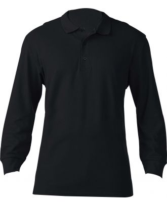 Polo homme manches longues prémium 85900 - Black