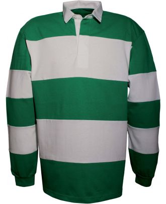 Polo rugby K215 - Kelly Green / White