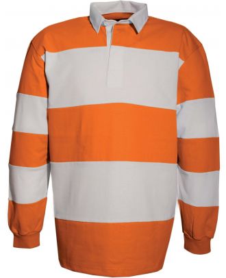 Polo rugby K215 - Orange / White