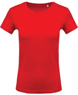 T-shirt femme col rond manches courtes K389 - Red