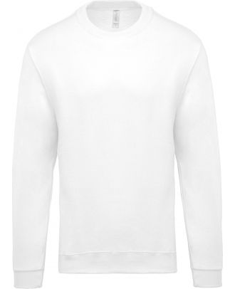 Sweat-shirt unisexe col rond K474 - White